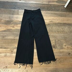 Zara High Rise Black Denim Jeans